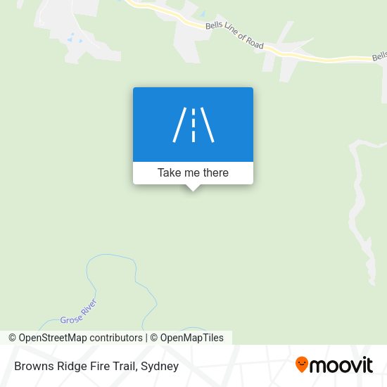 Browns Ridge Fire Trail map