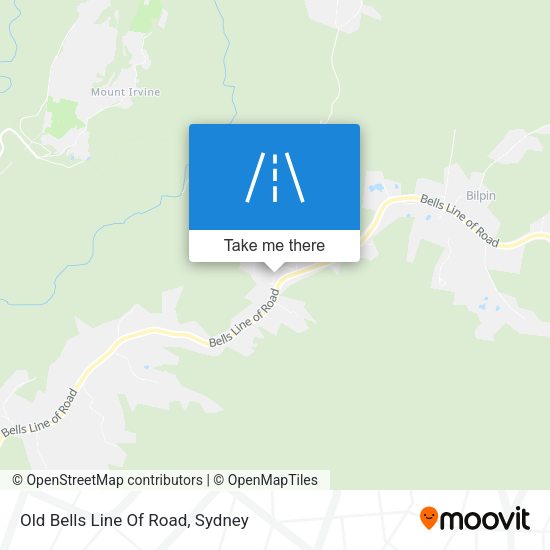 Old Bells Line Of Road map