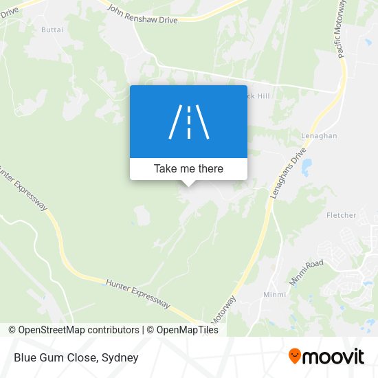 Blue Gum Close map