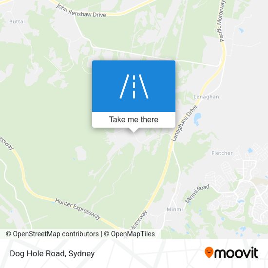 Dog Hole Road map