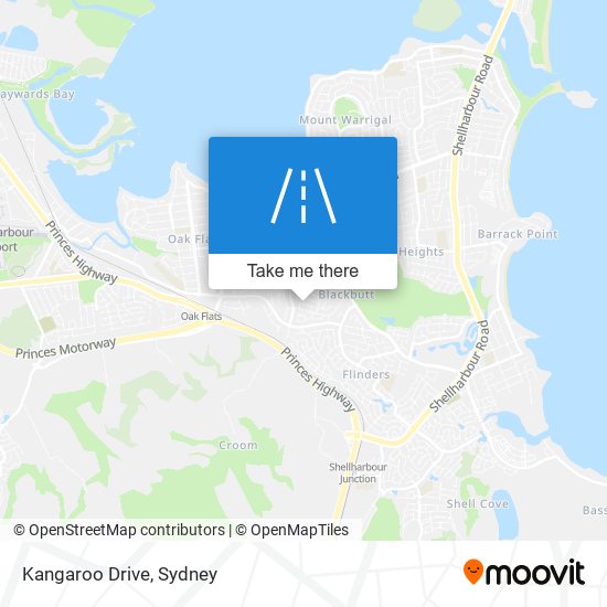 Kangaroo Drive map