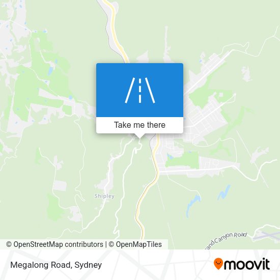 Megalong Road map