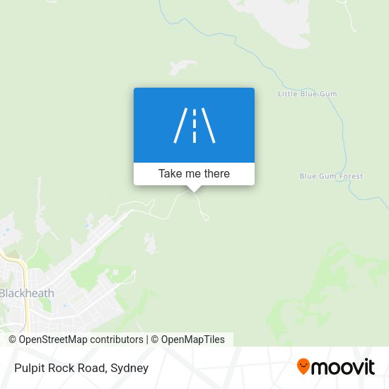 Pulpit Rock Road map