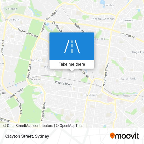 Clayton Street map