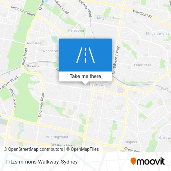 Fitzsimmons Walkway map