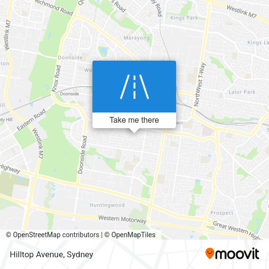 Hilltop Avenue map