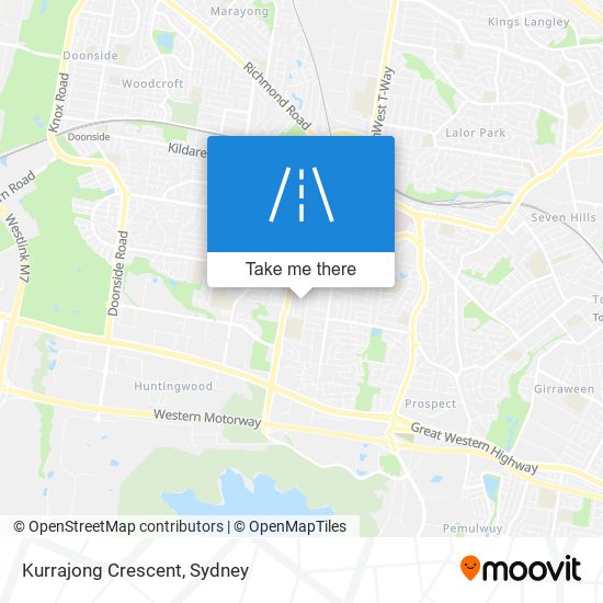 Mapa Kurrajong Crescent