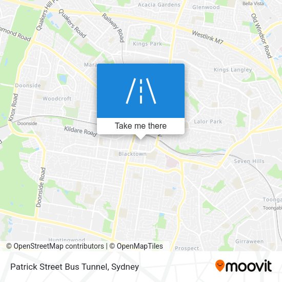 Patrick Street Bus Tunnel map