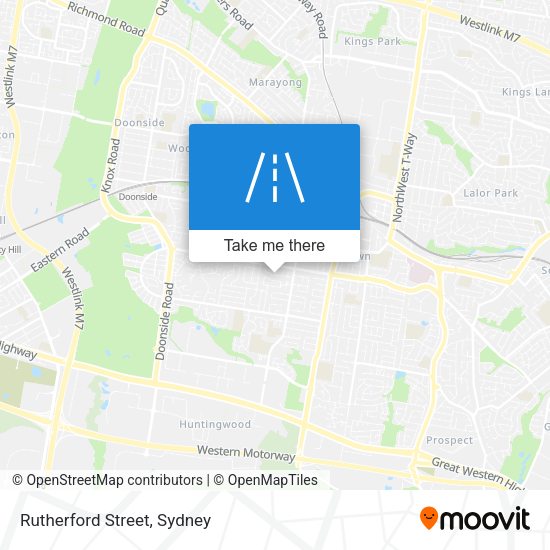 Rutherford Street map