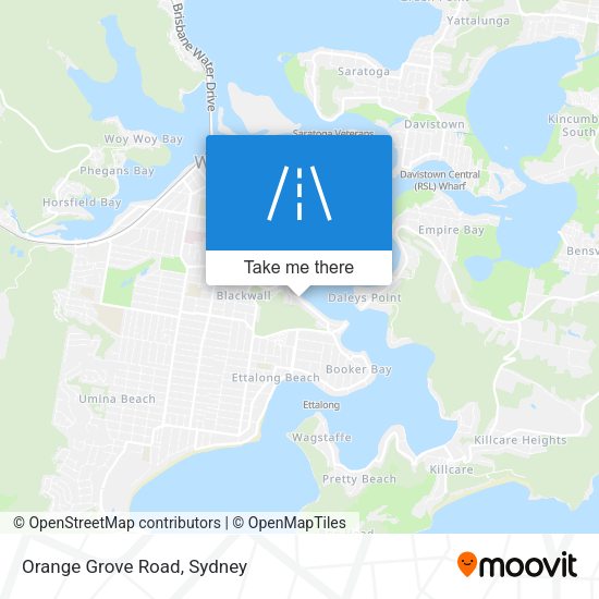 Orange Grove Road map