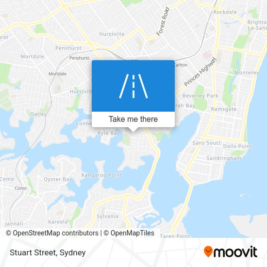 Stuart Street map
