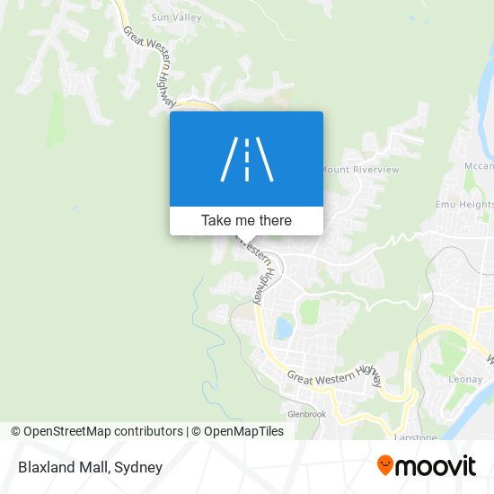 Mapa Blaxland Mall