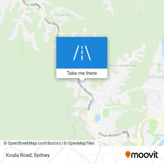 Mapa Koala Road