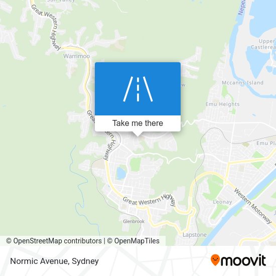 Normic Avenue map