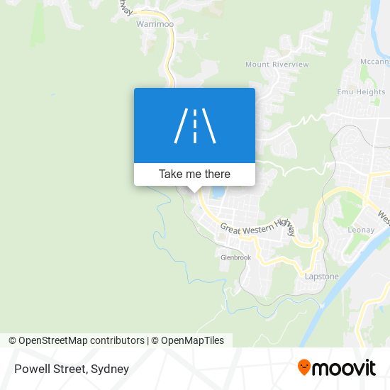 Mapa Powell Street