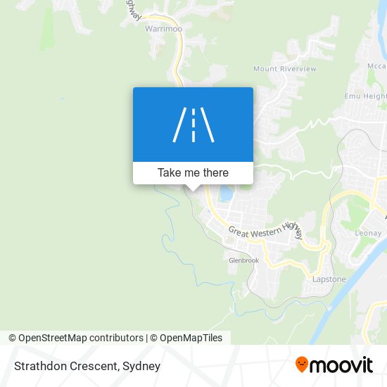 Mapa Strathdon Crescent