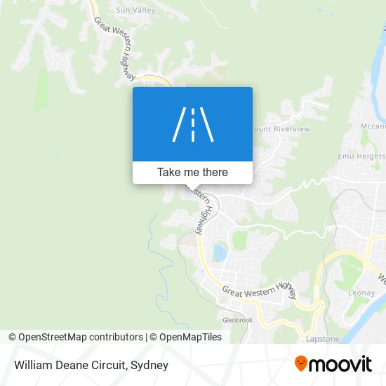 Mapa William Deane Circuit