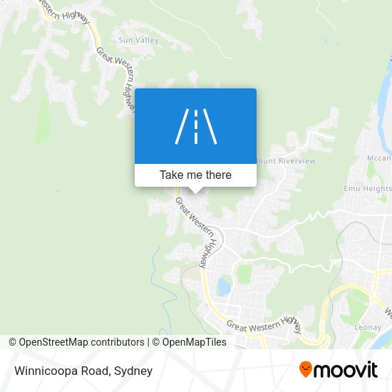 Winnicoopa Road map