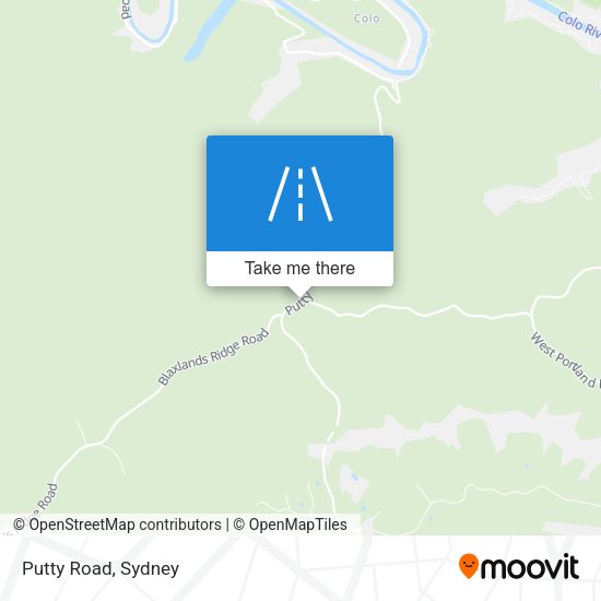 Putty Road map
