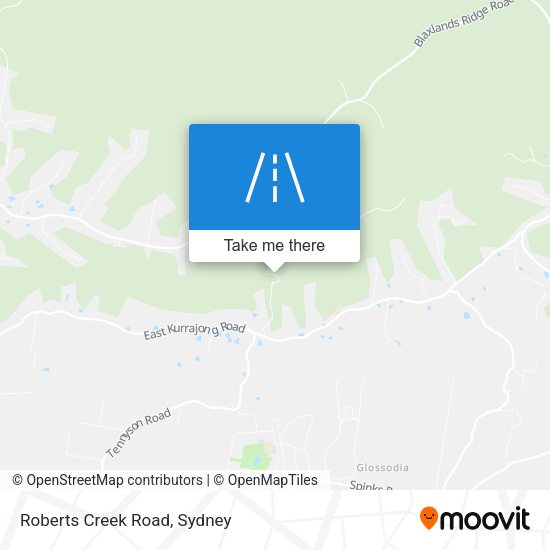 Roberts Creek Road map