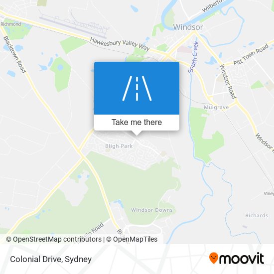 Colonial Drive map