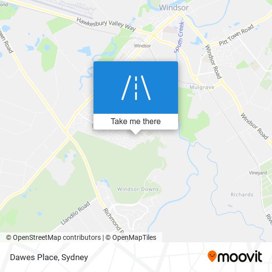 Dawes Place map