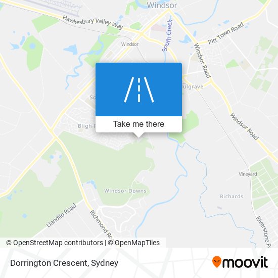 Dorrington Crescent map