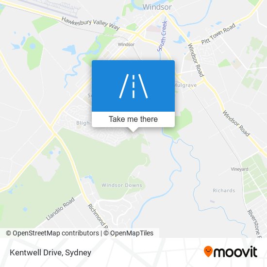 Kentwell Drive map
