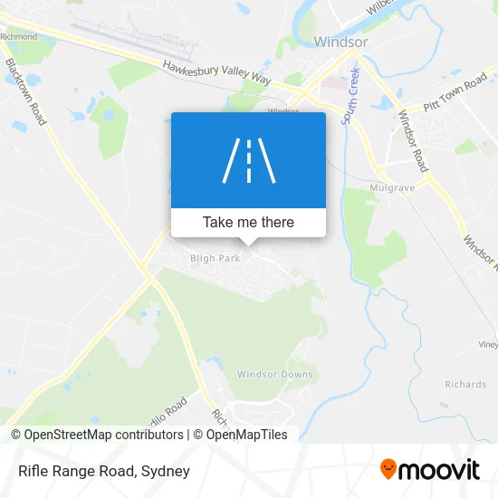 Mapa Rifle Range Road