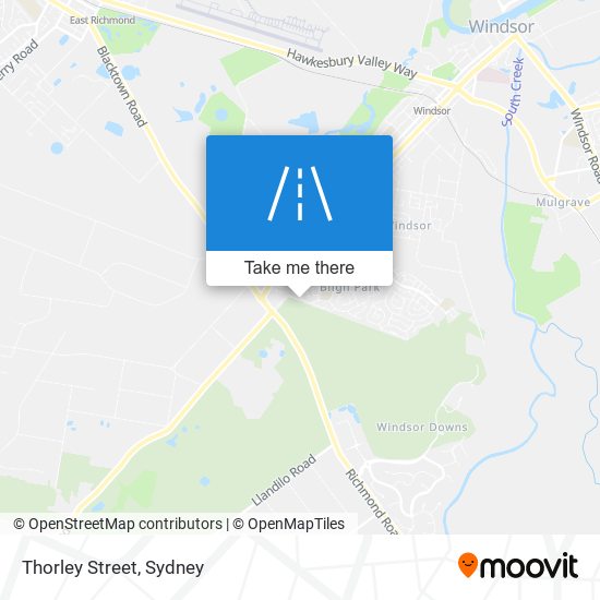Mapa Thorley Street