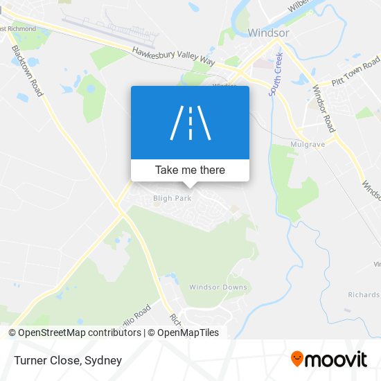 Turner Close map