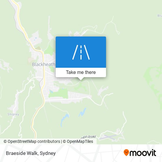 Mapa Braeside Walk