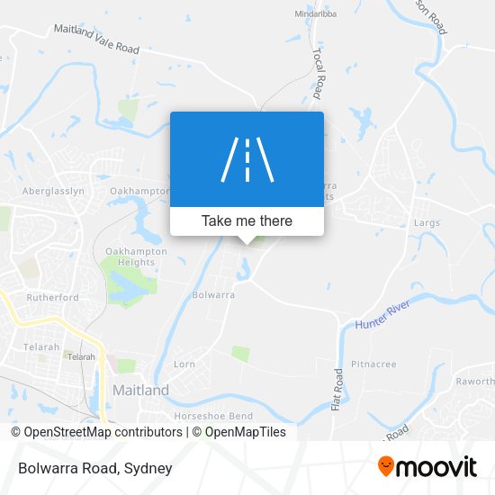 Bolwarra Road map