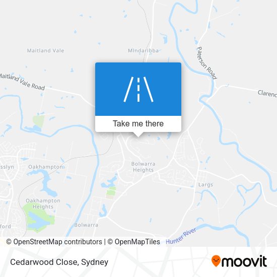 Cedarwood Close map