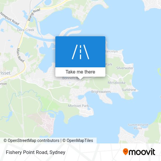Fishery Point Road map