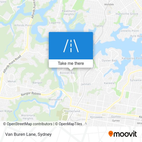 Van Buren Lane map