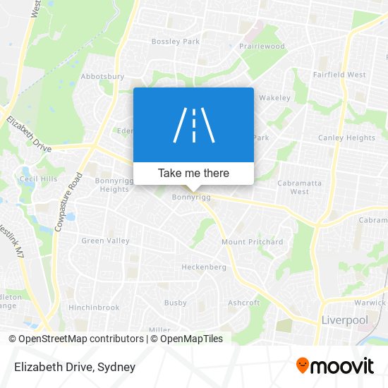 Elizabeth Drive map