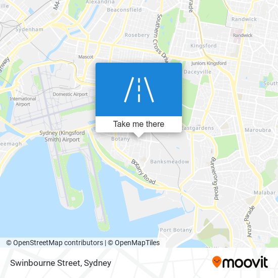 Mapa Swinbourne Street