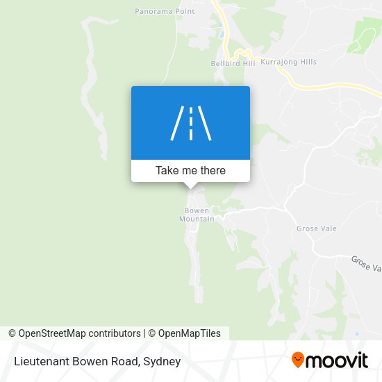 Lieutenant Bowen Road map