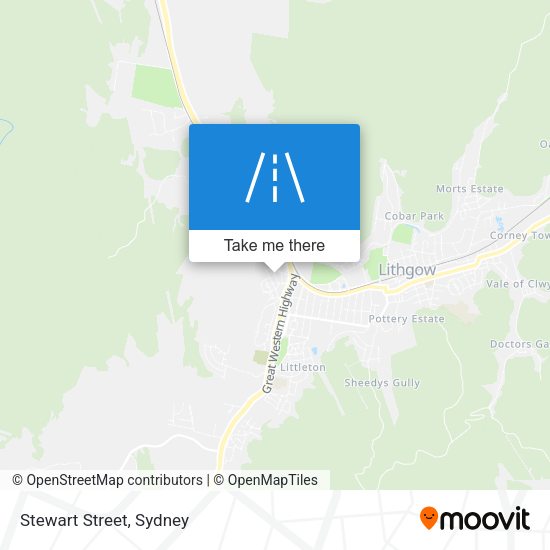 Stewart Street map