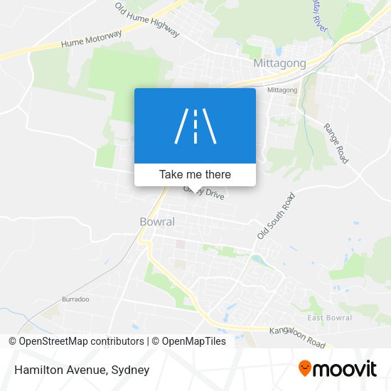 Hamilton Avenue map