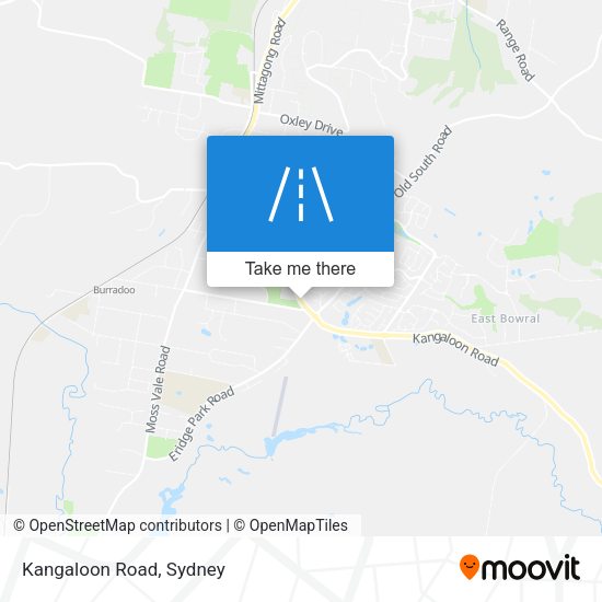 Kangaloon Road map