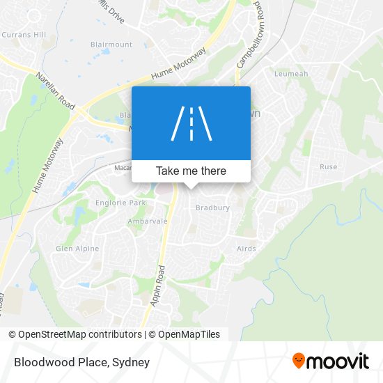 Bloodwood Place map