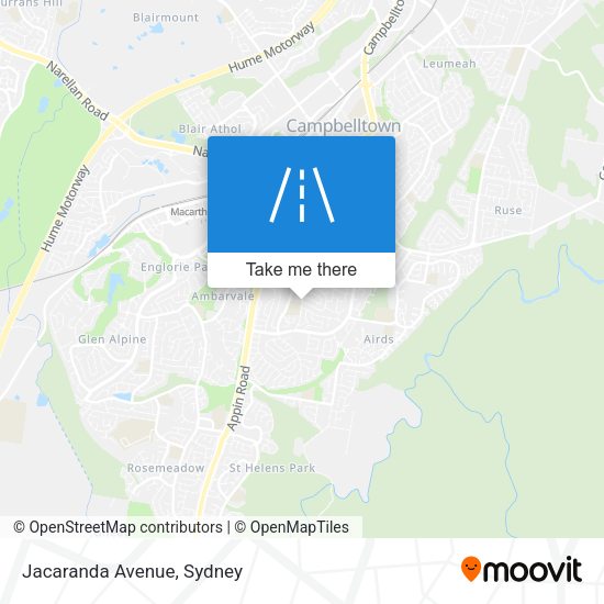 Jacaranda Avenue map