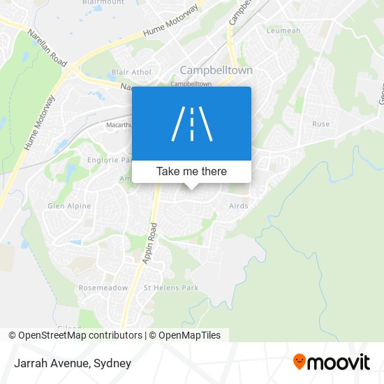 Jarrah Avenue map