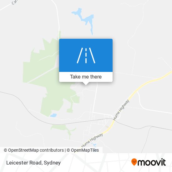 Leicester Road map