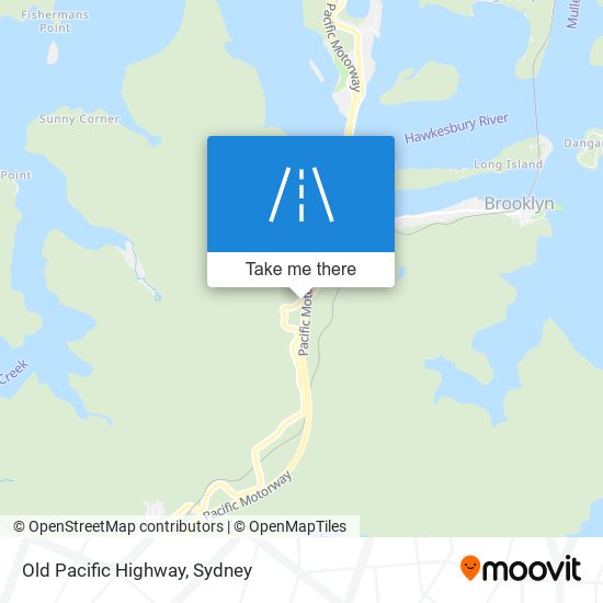 Old Pacific Highway map