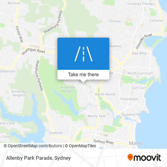 Allenby Park Parade map