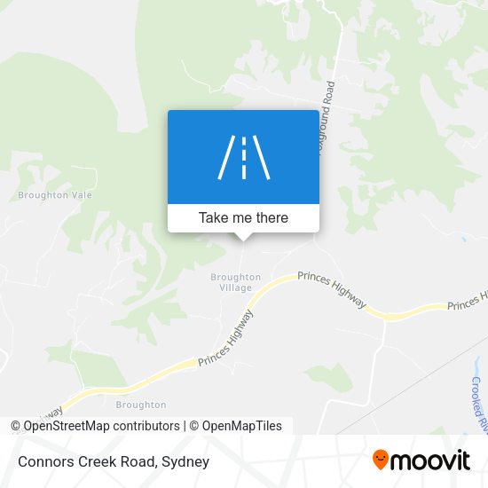 Connors Creek Road map