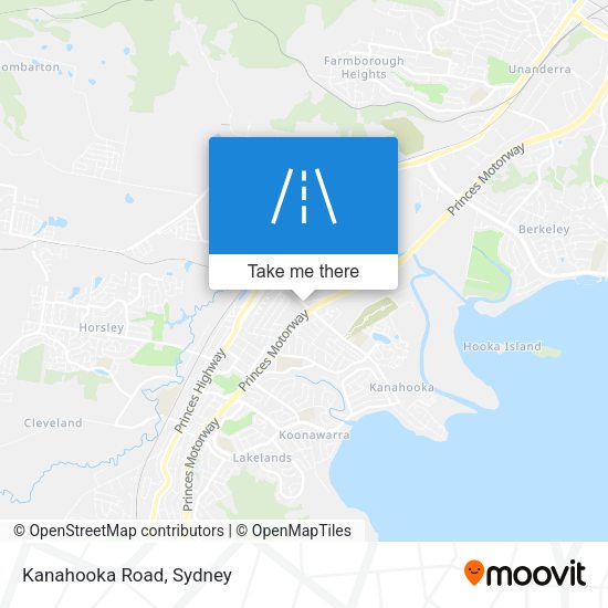 Kanahooka Road map